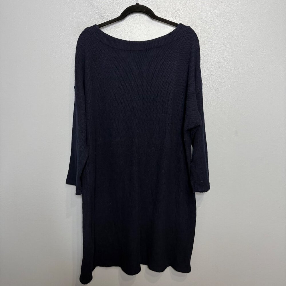 TALBOTS plus navy knit sweater dress size 3X - Picture 6 of 6